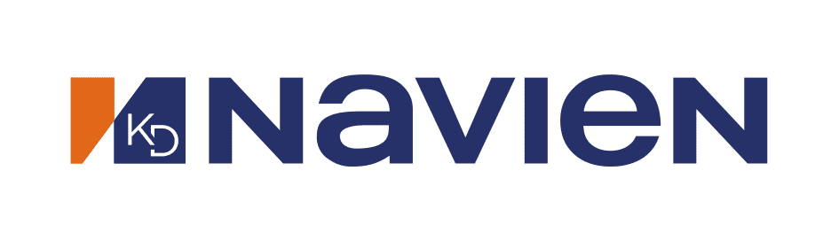 Navien logo with orange and blue.